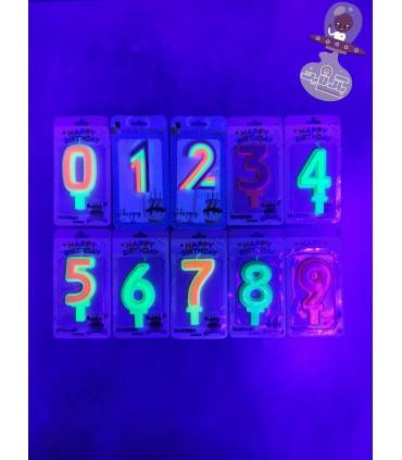 شمع تولد عدد بلک لایت